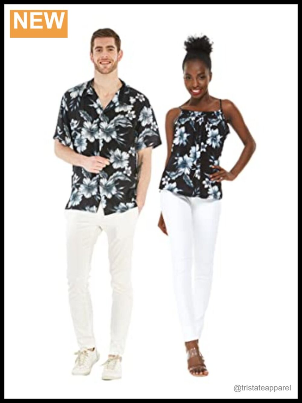 Women's Spaghetti Strap Top Lightweight Woven Hawaiian